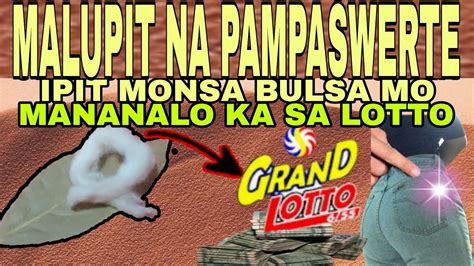 pampaswerte sa lotto|MALUPIT NA PAMPASWERTE PARA MANALO SA .